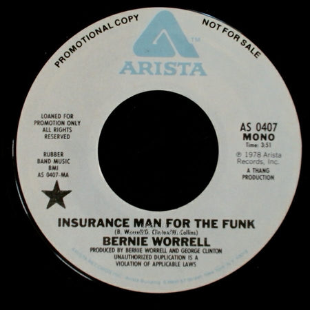 Bernie Worrell - Insurance Man For The Funk / Insurance Man For The Funk side A