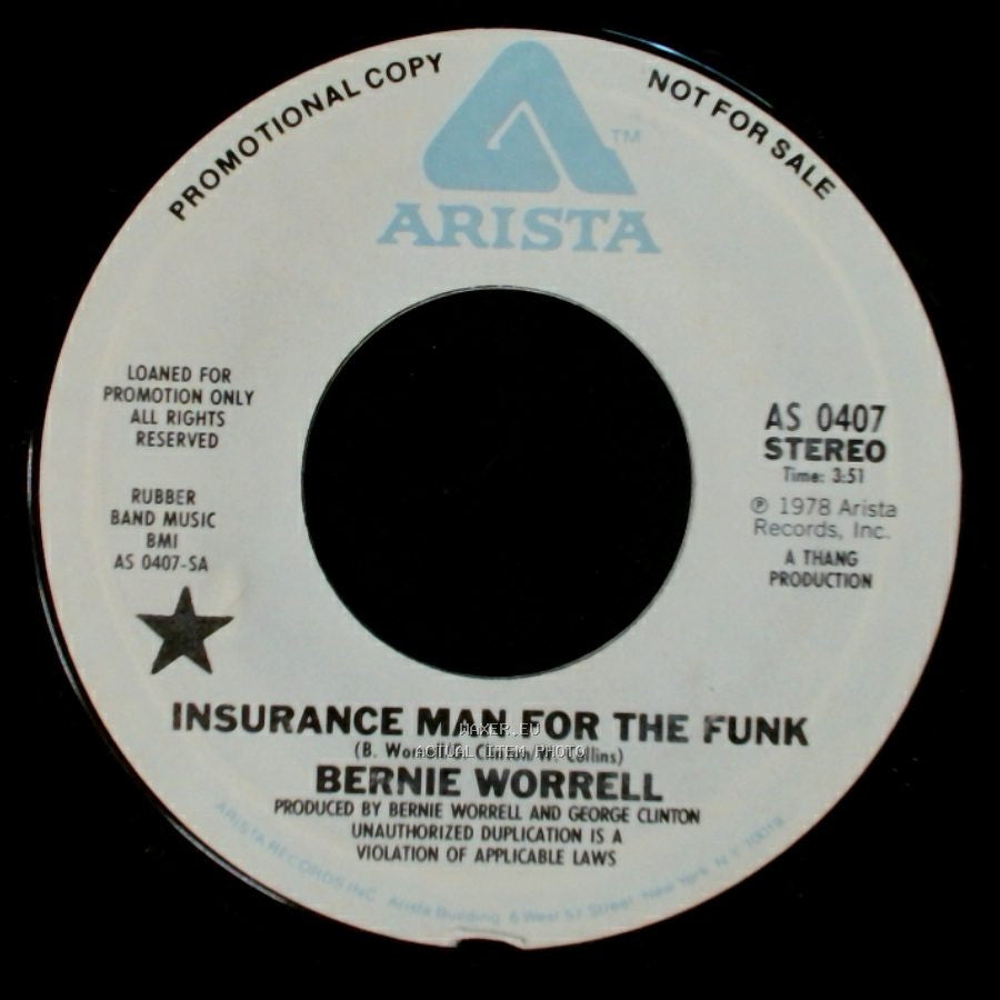 Bernie Worrell - Insurance Man For The Funk / Insurance Man For The Funk side B