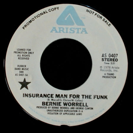 Bernie Worrell - Insurance Man For The Funk / Insurance Man For The Funk side B