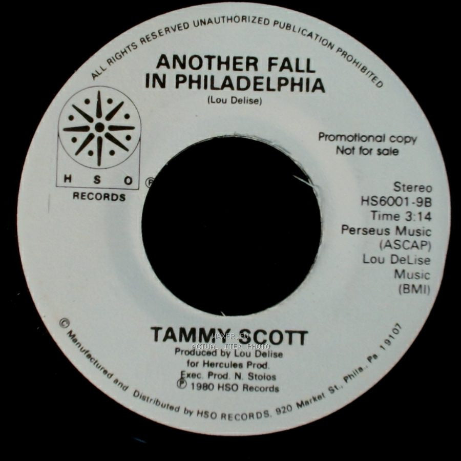 Tammy Scott - Another Fall In Philadelphia / House Of The Rising Sun side A