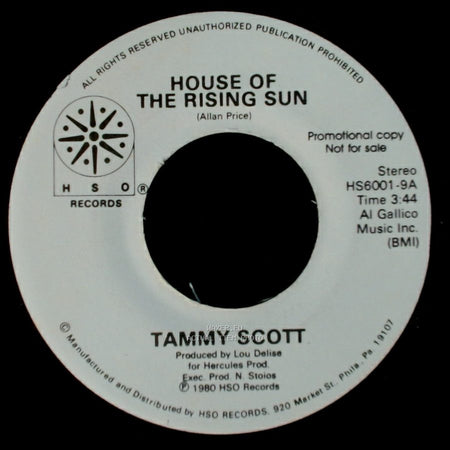 Tammy Scott - Another Fall In Philadelphia / House Of The Rising Sun side B