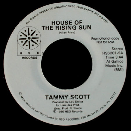 Tammy Scott - Another Fall In Philadelphia / House Of The Rising Sun side A