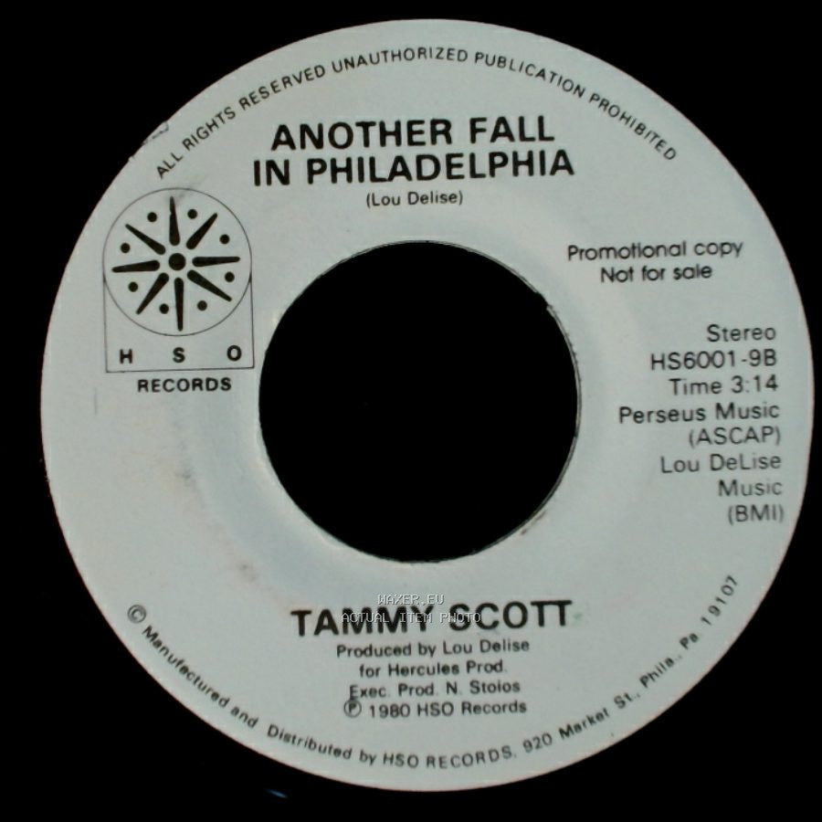Tammy Scott - Another Fall In Philadelphia / House Of The Rising Sun side A