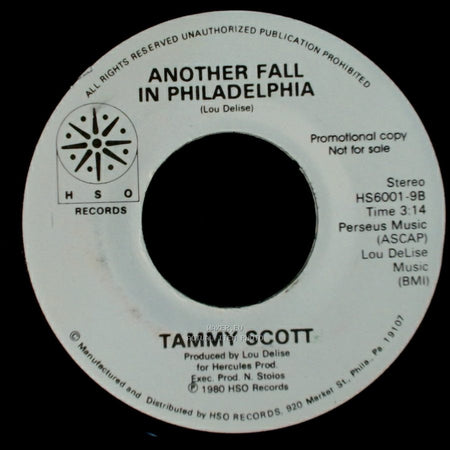 Tammy Scott - Another Fall In Philadelphia / House Of The Rising Sun side A