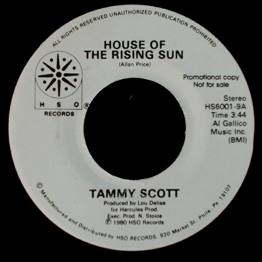 Tammy Scott - Another Fall In Philadelphia / House Of The Rising Sun side A