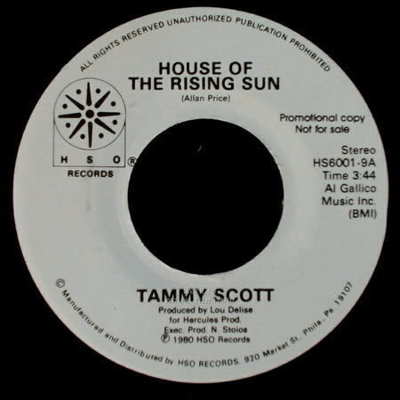 Tammy Scott - Another Fall In Philadelphia / House Of The Rising Sun side A