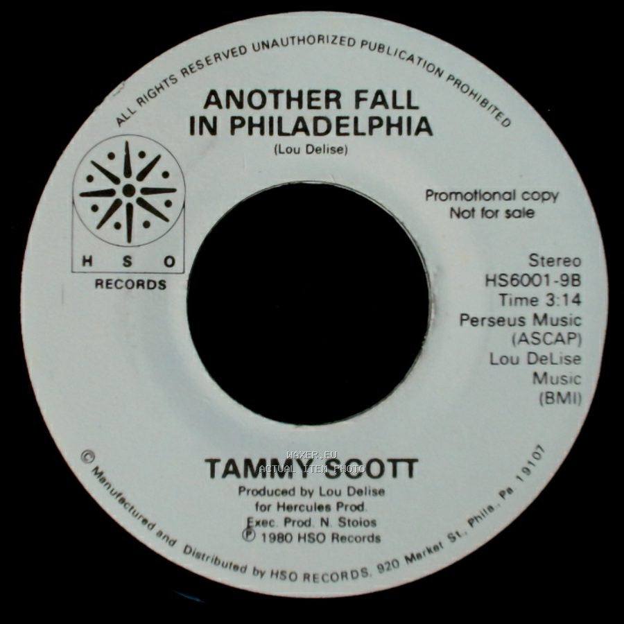 Tammy Scott - Another Fall In Philadelphia / House Of The Rising Sun side B