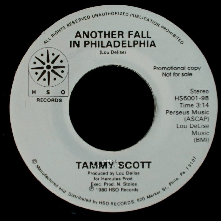 Tammy Scott - Another Fall In Philadelphia / House Of The Rising Sun side B