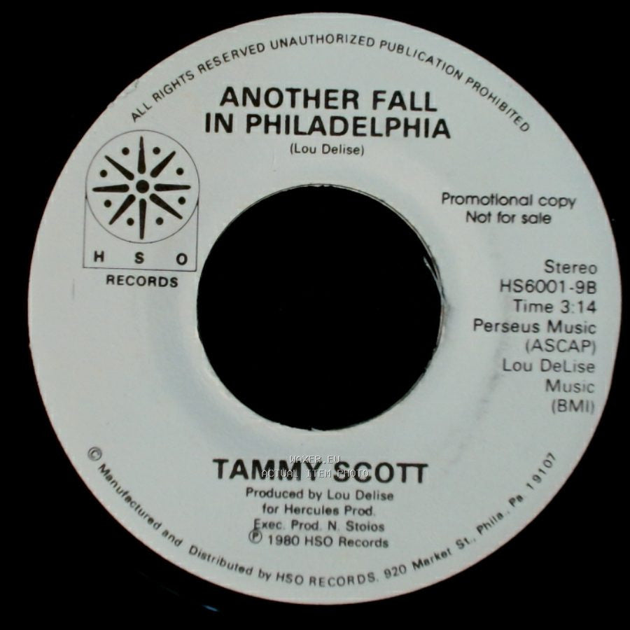 Tammy Scott - Another Fall In Philadelphia / House Of The Rising Sun side B