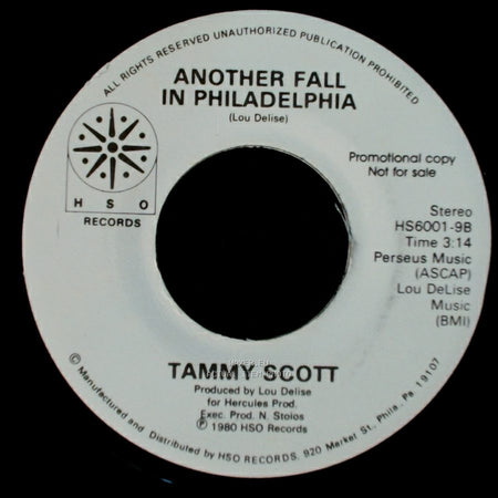 Tammy Scott - Another Fall In Philadelphia / House Of The Rising Sun side B