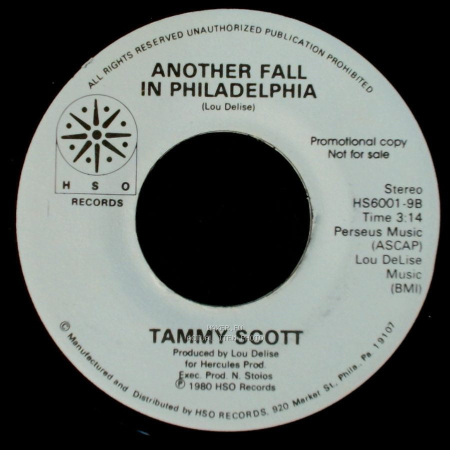 Tammy Scott - Another Fall In Philadelphia / House Of The Rising Sun side B