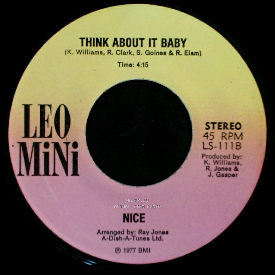 Nice - Think About It Baby / Telephone Lover side A