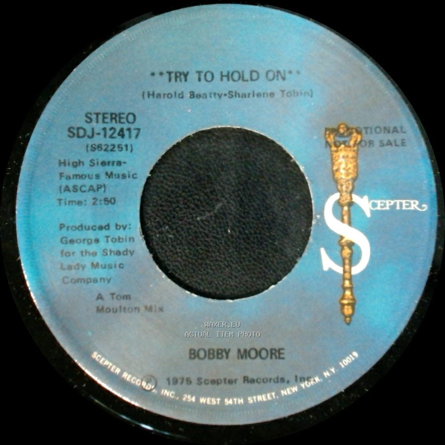 Bobby Moore - Try To Hold On / Try To Hold On (Disco Version) side B