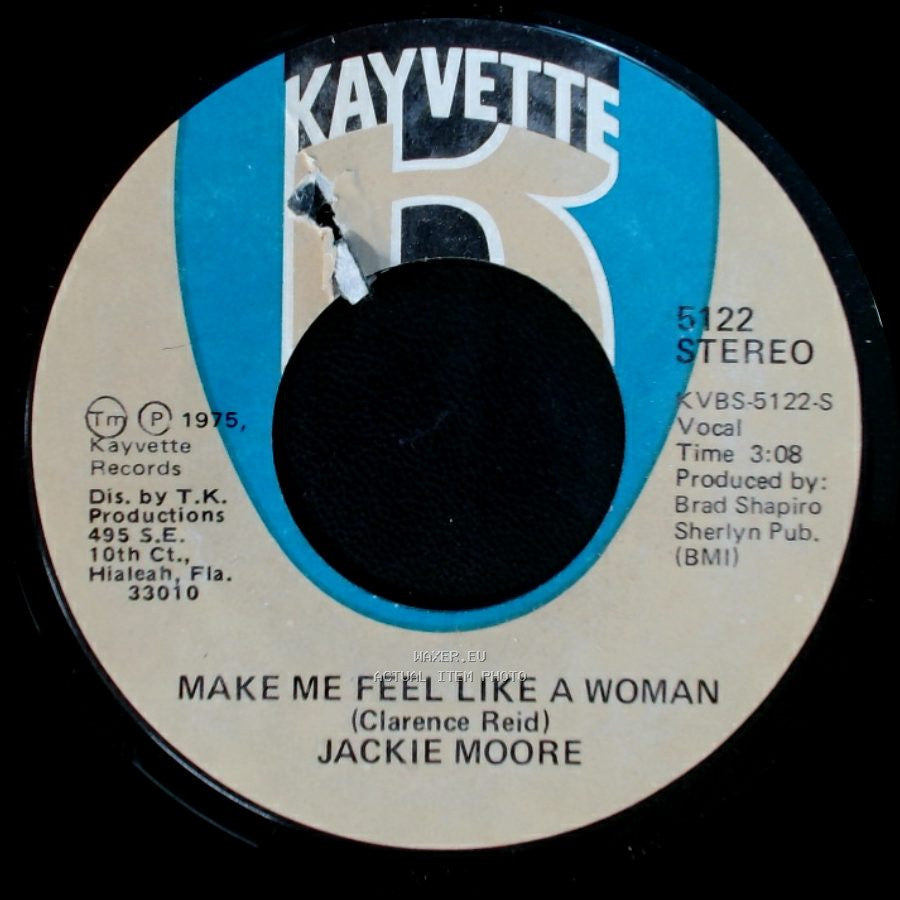 Jackie Moore - Make Me Feel Like A Woman / Singing Funky Music Turns Me On side A