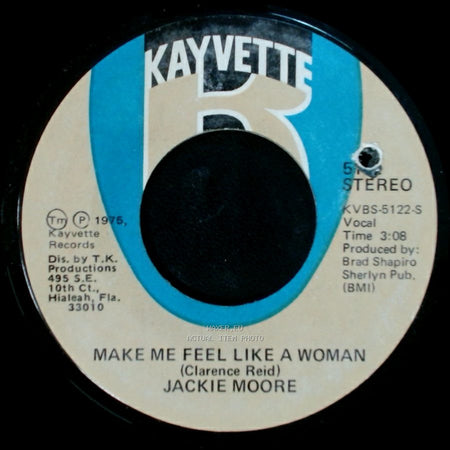 Jackie Moore - Singing Funky Music Turns Me On / Make Me Feel Like A Woman side B