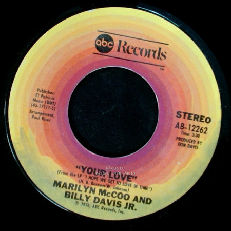 Marilyn Mccoo And Billy Davis Jr. - My Love For You (Will Always Be The Same) / Your Love side B