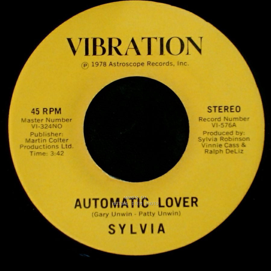 Sylvia - Stop Boy / Automatic Lover side A