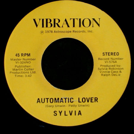 Sylvia - Stop Boy / Automatic Lover side A
