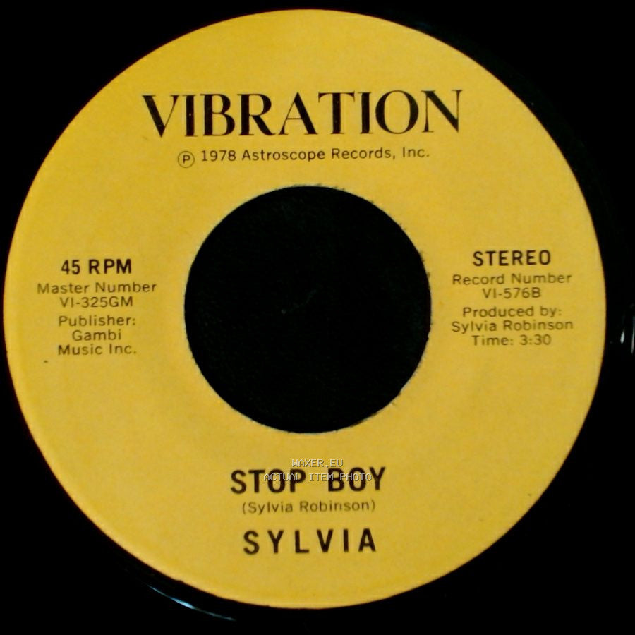 Sylvia - Stop Boy / Automatic Lover side B