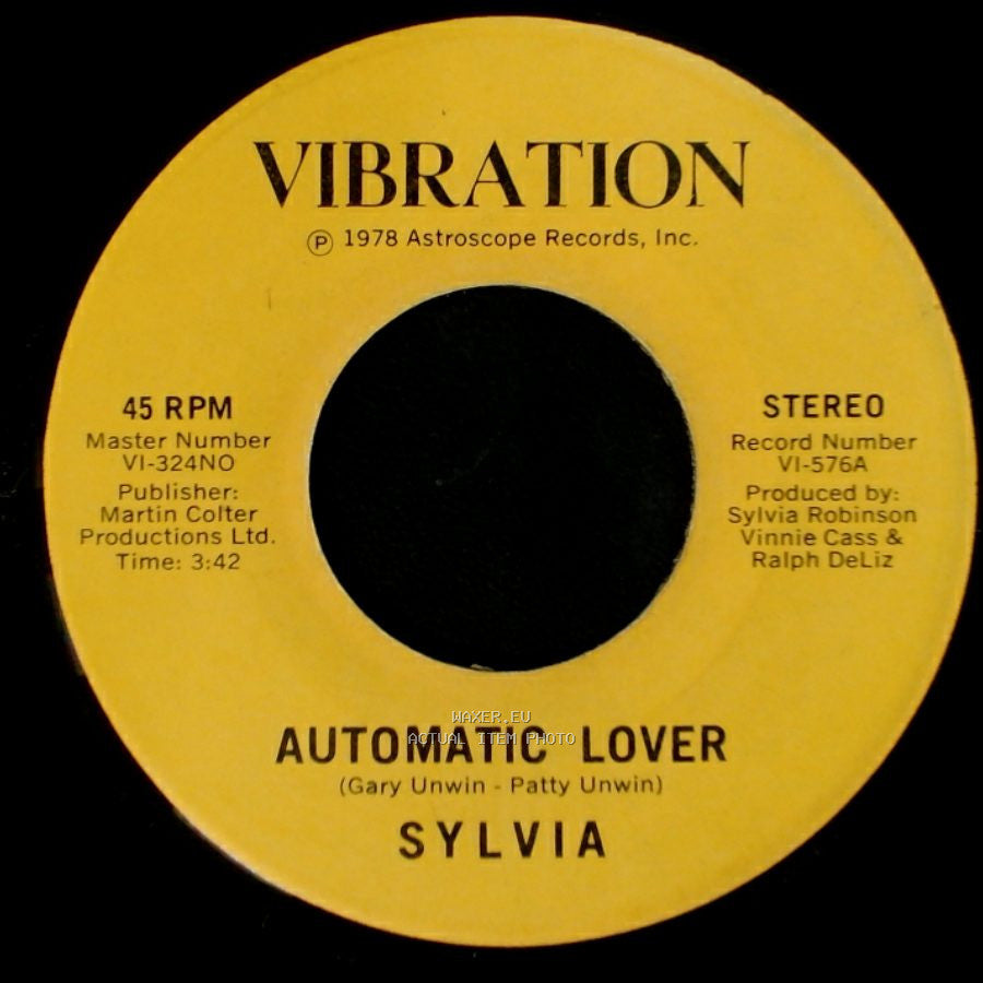 Sylvia - Stop Boy / Automatic Lover side A