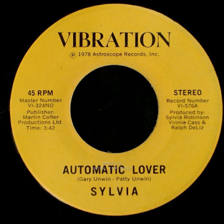 Sylvia - Stop Boy / Automatic Lover side A