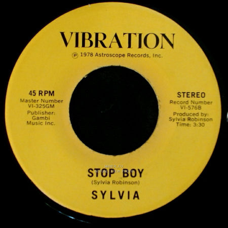 Sylvia - Stop Boy / Automatic Lover side B