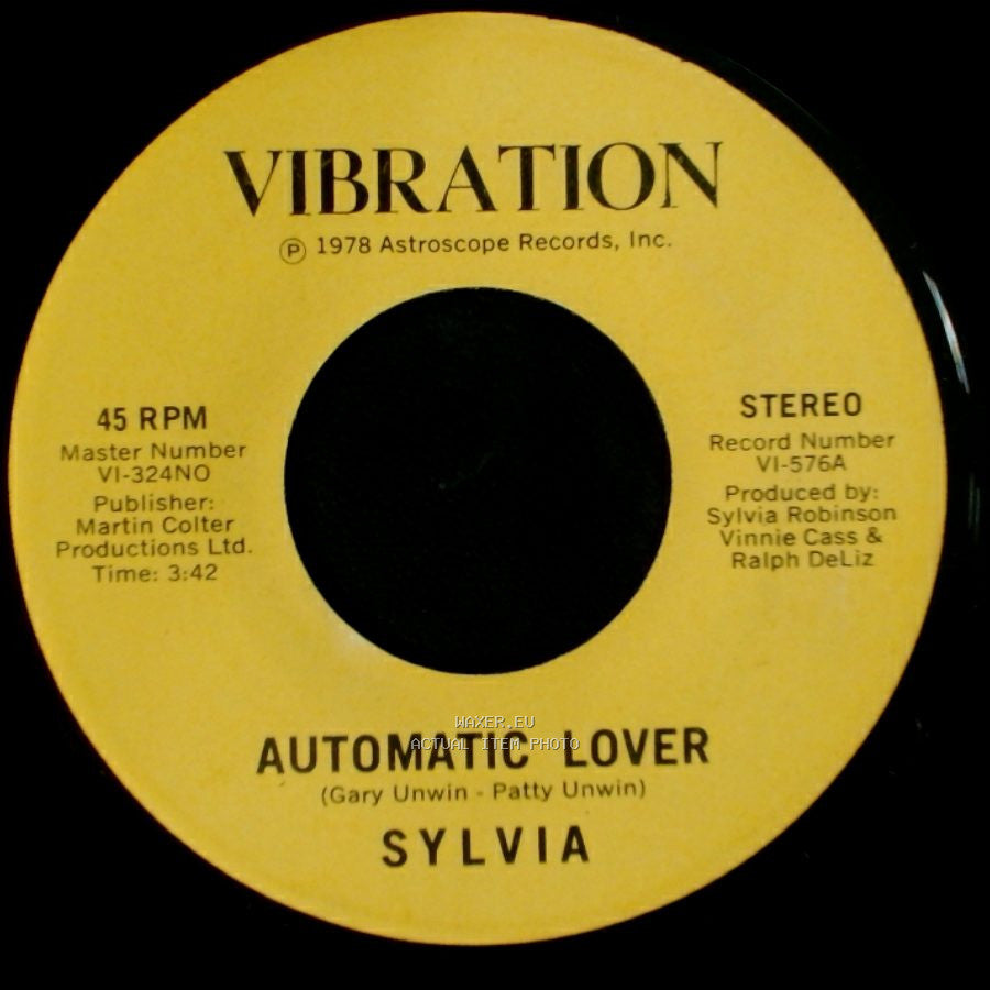 Sylvia - Stop Boy / Automatic Lover side A