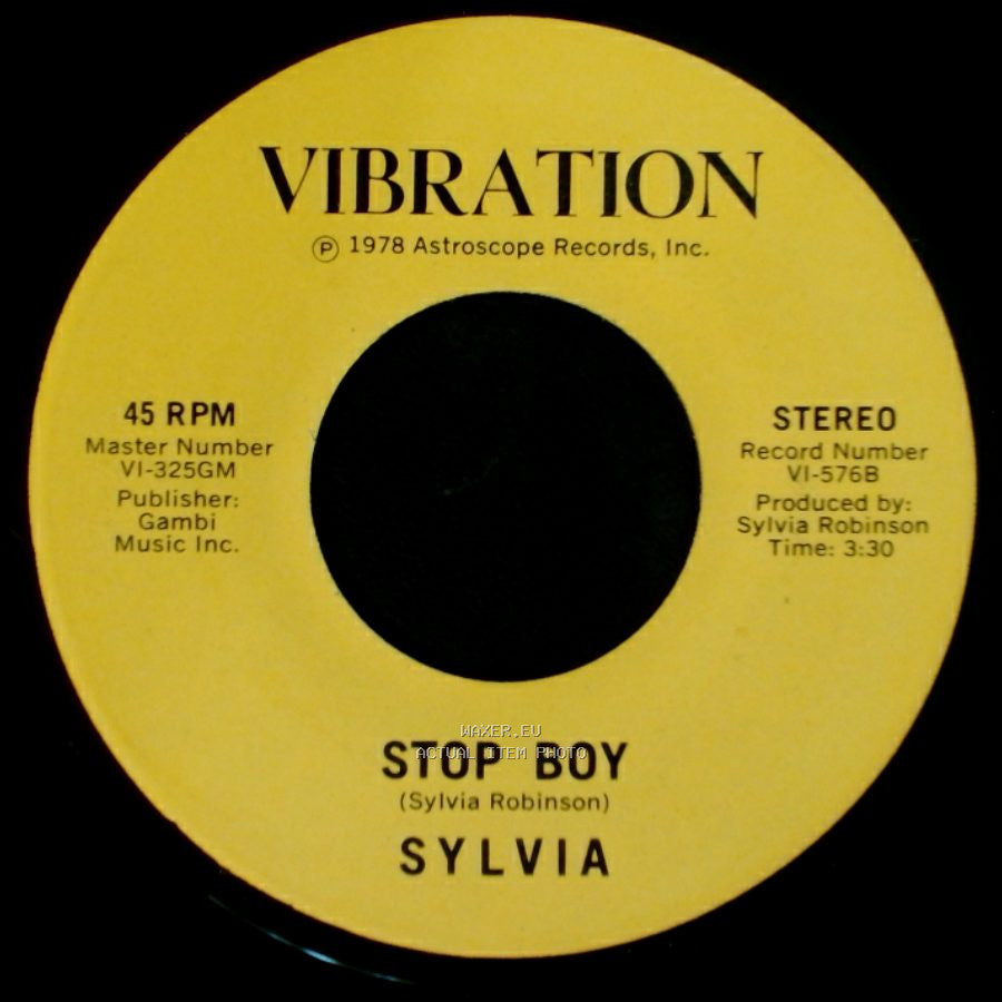 Sylvia - Stop Boy / Automatic Lover side A