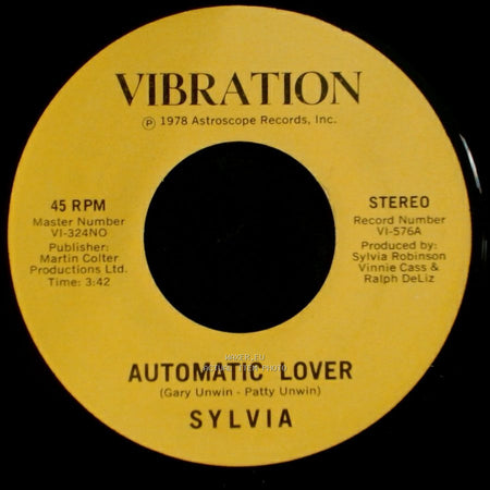 Sylvia - Stop Boy / Automatic Lover side B