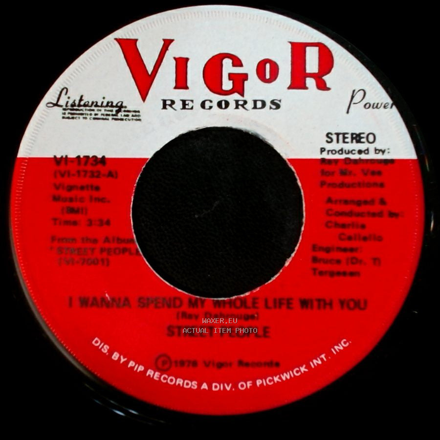 Street People - Wanna Slow Dance With You Baby (At The Disco) / I Wanna Spend My Whole Life With You side B
