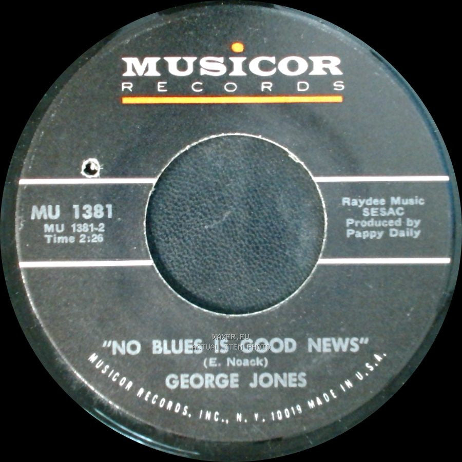George Jones - She's Mine / "No Blues Is Good News" side B