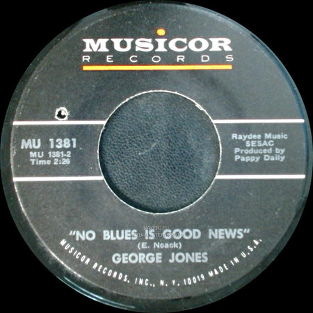 George Jones - She's Mine / "No Blues Is Good News" side B