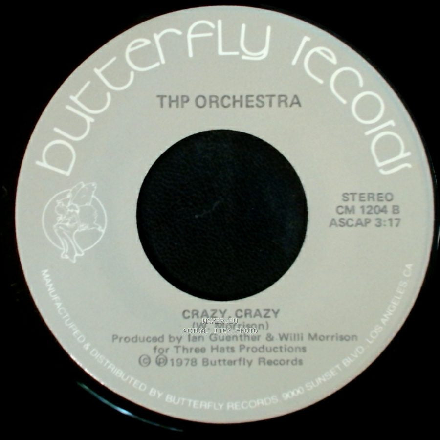 Thp Orchestra - Black Orpheus (Manha De Carnival) / Crazy, Crazy side B
