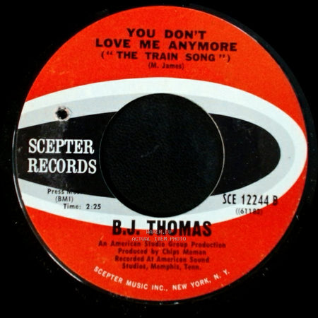 B.J. Thomas - You Don't Love Me Anymore ("The Train Song") / It's Only Love side A