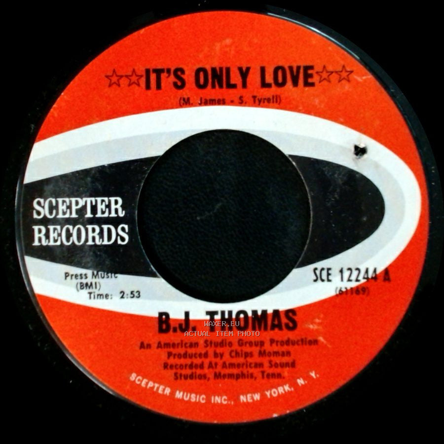 B.J. Thomas - You Don't Love Me Anymore ("The Train Song") / It's Only Love side B