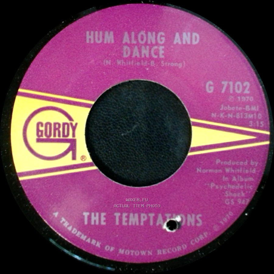The Temptations - Ungena Za Ulimwengu (Unite The World) / Hum Along And Dance side B