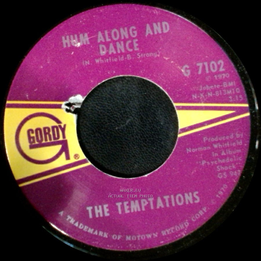The Temptations - Ungena Za Ulimwengu (Unite The World) / Hum Along And Dance side B