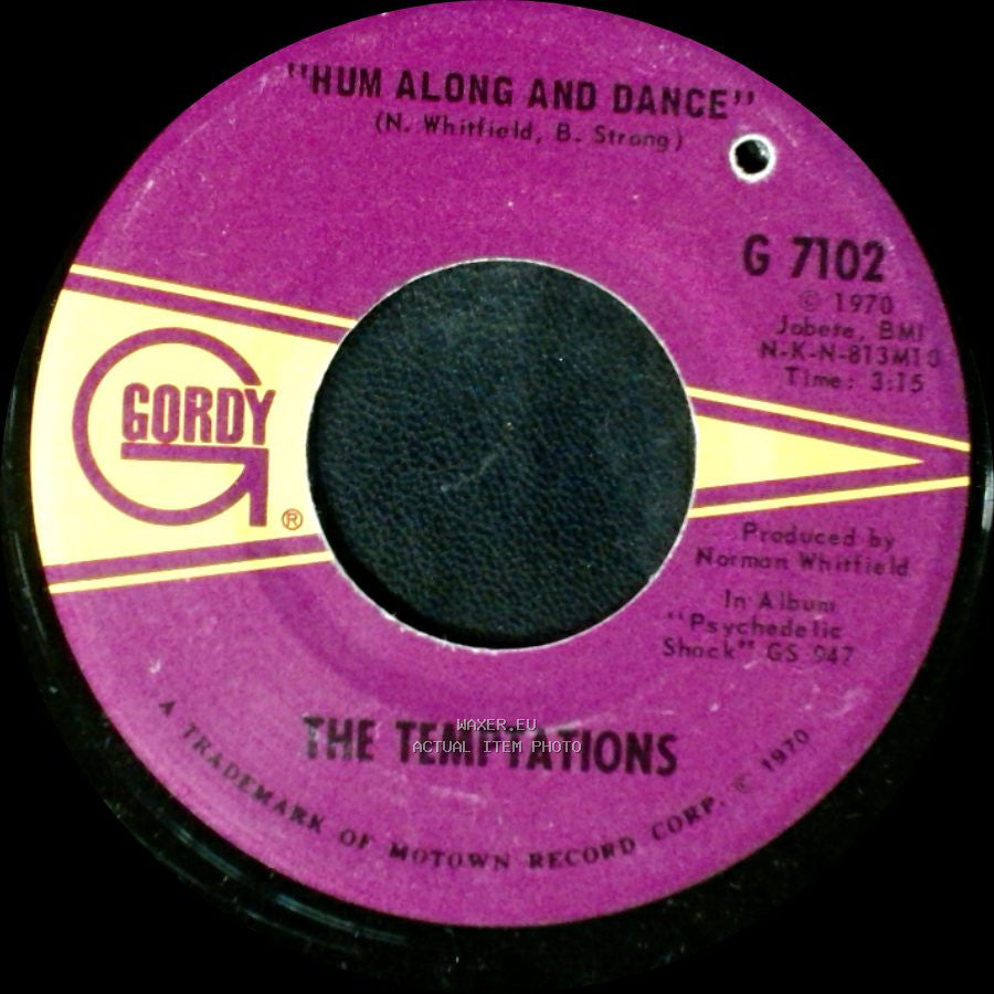 The Temptations - Ungena Za Ulimwengu (Unite The World) / Hum Along And Dance side B