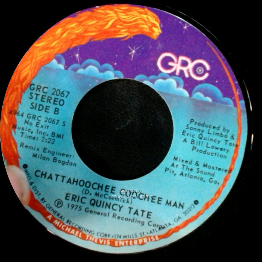 Eric Quincy Tate - No Rollin' Boogie / Chattahoochee Coochee Man side B