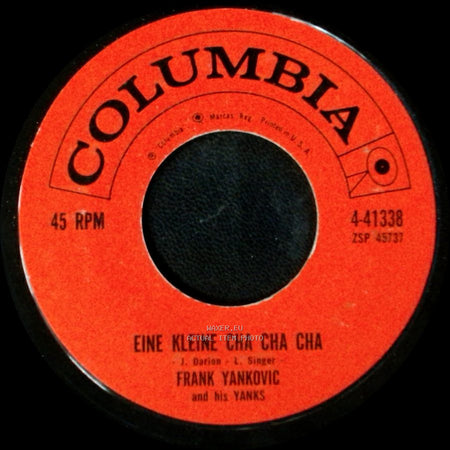 Frank Yankovic And His Yanks - Ya Ya Wunder Bar / Eine Kleine Cha Cha Cha side B