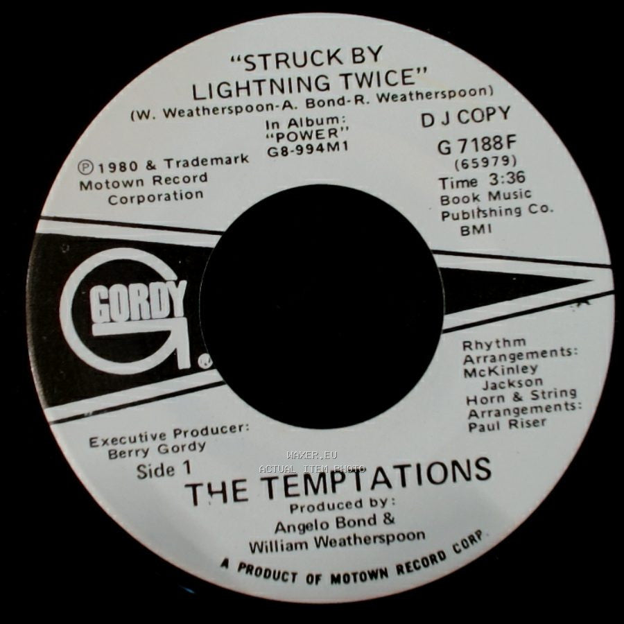 The Temptations - Struck By Lightning Twice / Struck By Lightning Twice side B