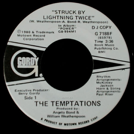 The Temptations - Struck By Lightning Twice / Struck By Lightning Twice side B