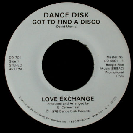 Dance Disk - Got To Find A Disco / Got To Find A Disco side B