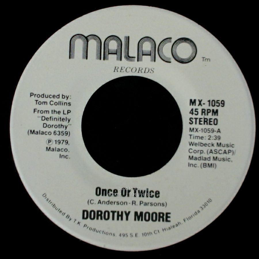 Dorothy Moore - Love Me / Once Or Twice side A