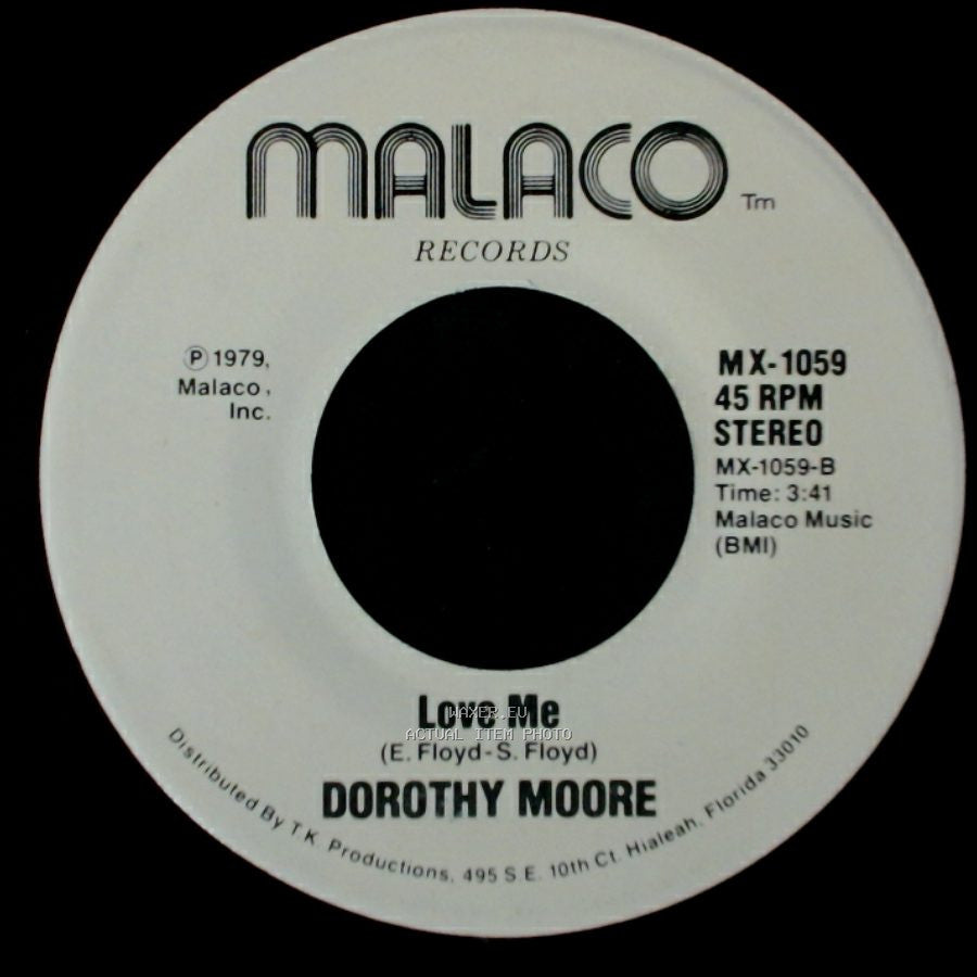 Dorothy Moore - Love Me / Once Or Twice side B