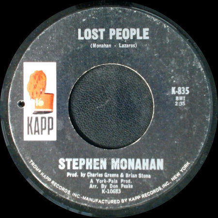 Stephen Monahan - City Of Windows / Lost People side B