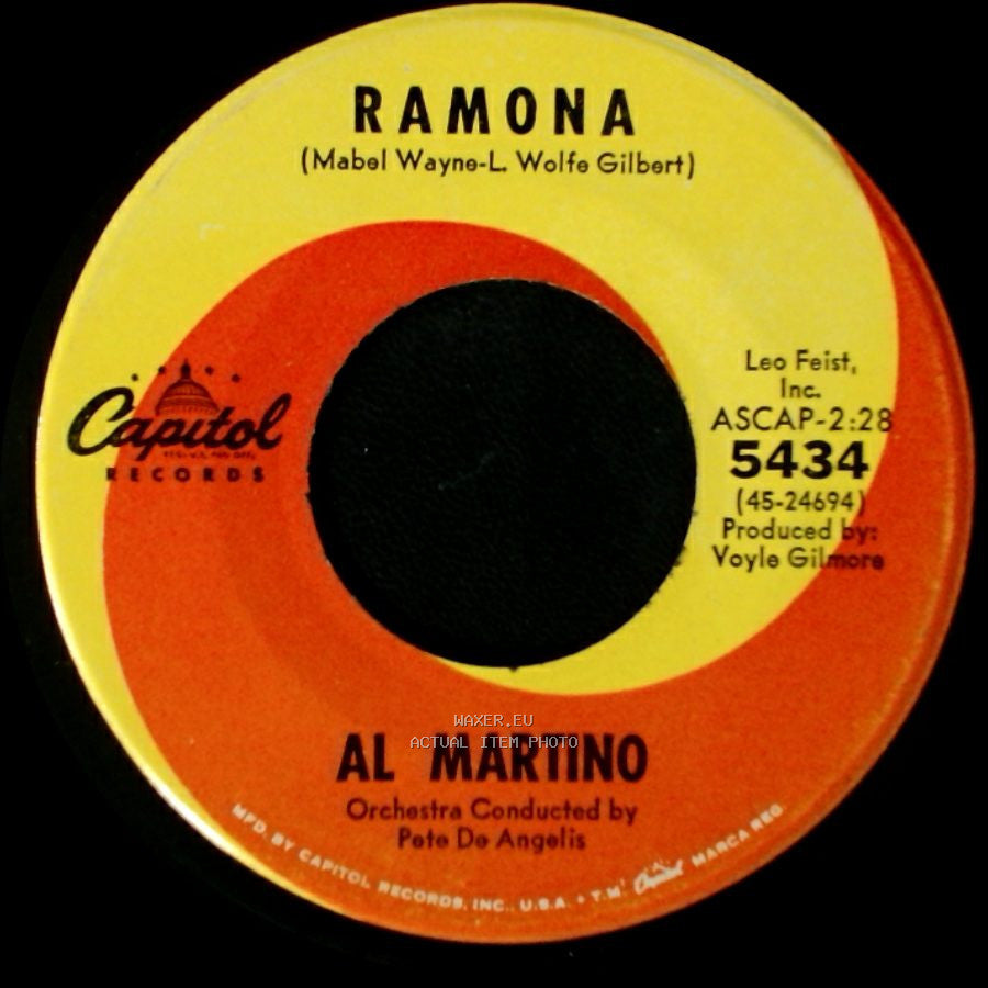 Al Martino - My Cherie / Ramona side B