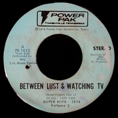 Art. T.H. Music Festival / Art. - Please Don't Tell Me How The Story Ends / Between Lust & Watching Tv side B