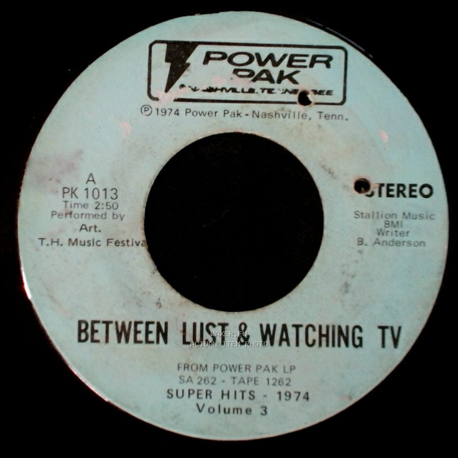 Art. T.H. Music Festival / Art. - Please Don't Tell Me How The Story Ends / Between Lust & Watching Tv side B