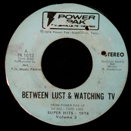 Art. T.H. Music Festival / Art. - Please Don't Tell Me How The Story Ends / Between Lust & Watching Tv side B